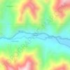 Mappa topografica Canchan, altitudine, rilievo