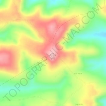 Mappa topografica Serra do Feto, altitudine, rilievo