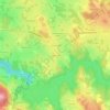 Mappa topografica Montjuvin, altitudine, rilievo
