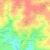Mappa topografica La Cour Sevin, altitudine, rilievo