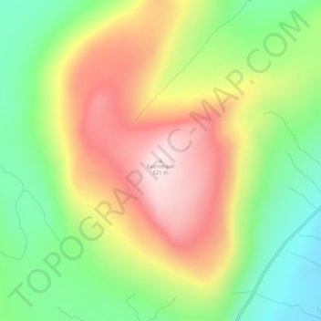Mappa topografica Farrmheall, altitudine, rilievo