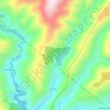 Mappa topografica Faro, altitudine, rilievo