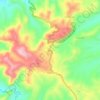 Mappa topografica Bogo, altitudine, rilievo