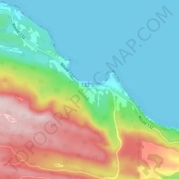 Mappa topografica Saint-Yvon, altitudine, rilievo