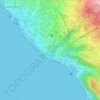 Mappa topografica Fort Louis Delgrès, altitudine, rilievo