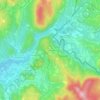 Mappa topografica Le Jas Nègre, altitudine, rilievo