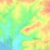 Mappa topografica Fonte Coberta, altitudine, rilievo