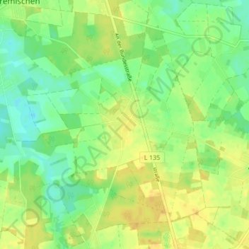 Mappa topografica Dorfhagen, altitudine, rilievo