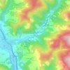 Mappa topografica Passerini, altitudine, rilievo