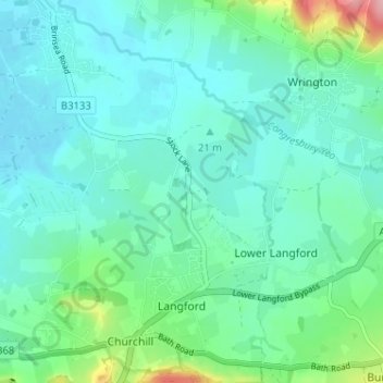 Mappa topografica Stock, altitudine, rilievo