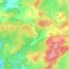 Mappa topografica Jalagnat, altitudine, rilievo
