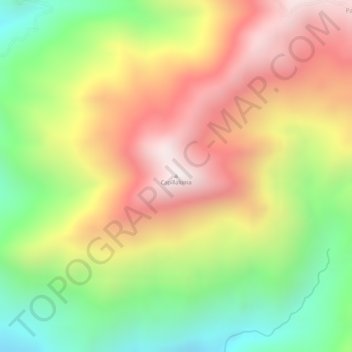 Mappa topografica Capillaloma, altitudine, rilievo