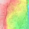 Mappa topografica Sciarelle, altitudine, rilievo