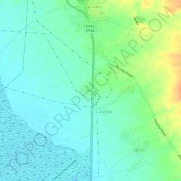 Mappa topografica Khavda, altitudine, rilievo