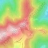 Mappa topografica Crêt de l'Œillon, altitudine, rilievo