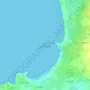 Mappa topografica Pointe de la Torche, altitudine, rilievo