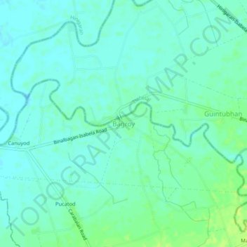 Mappa topografica Bagroy, altitudine, rilievo