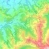 Mappa topografica Gombe, altitudine, rilievo