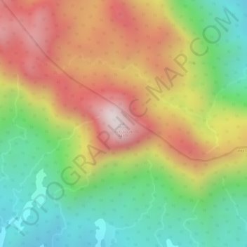 Mappa topografica Morro do Cubatão, altitudine, rilievo