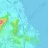 Mappa topografica Ban Sa Pam, altitudine, rilievo