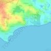 Mappa topografica Le Rohaliguen, altitudine, rilievo