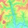 Mappa topografica Houdrigny, altitudine, rilievo