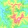 Mappa topografica Tessello, altitudine, rilievo