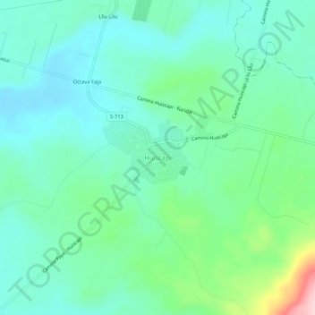 Mappa topografica Huiscapi, altitudine, rilievo