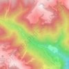 Mappa topografica Val Galina, altitudine, rilievo