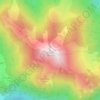 Mappa topografica Le Môle, altitudine, rilievo