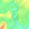 Mappa topografica Camp Willow, altitudine, rilievo