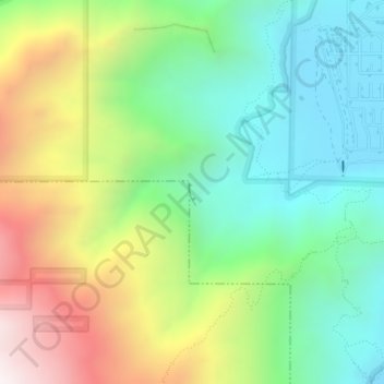 Mappa topografica Dry Falls, altitudine, rilievo