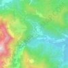 Mappa topografica Vagli Sopra, altitudine, rilievo