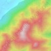 Mappa topografica Galikonda Peak, altitudine, rilievo