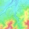 Mappa topografica Moulin Combat, altitudine, rilievo