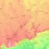 Mappa topografica Dewas, altitudine, rilievo