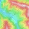 Mappa topografica Cette, altitudine, rilievo