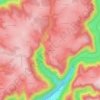 Mappa topografica Le Breuil, altitudine, rilievo