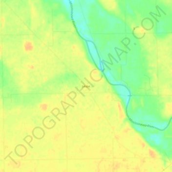 Mappa topografica Jalapa, altitudine, rilievo