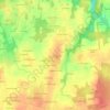 Mappa topografica Le Bahut, altitudine, rilievo