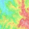 Mappa topografica Le Mont, altitudine, rilievo