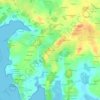 Mappa topografica Mane Er Groez, altitudine, rilievo