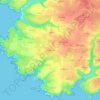 Mappa topografica Kervilahouen, altitudine, rilievo
