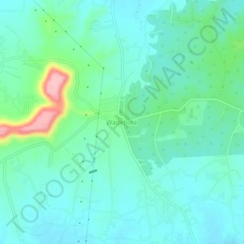 Mappa topografica Wadebolai, altitudine, rilievo
