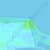 Mappa topografica Marina di Lesina, altitudine, rilievo