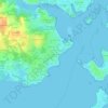 Mappa topografica La Croix de Toulhars, altitudine, rilievo