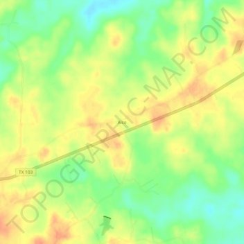 Mappa topografica Alco, altitudine, rilievo