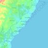 Mappa topografica Glenmore, altitudine, rilievo