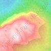 Mappa topografica Smoke Mountain, altitudine, rilievo