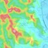 Mappa topografica Barangay 100 San Roque, altitudine, rilievo